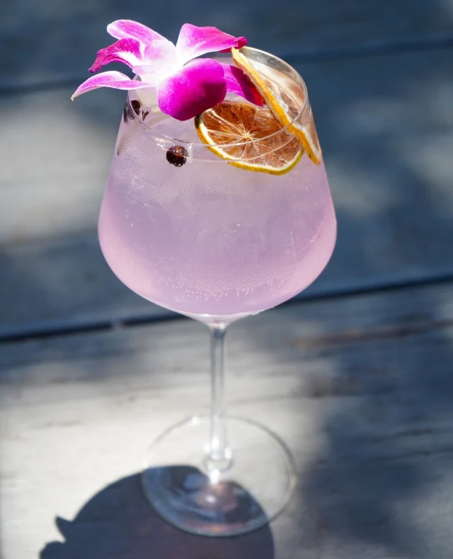 Have you tried our Summertime Gin and Tonic yet? It’s perfectly refreshing and beautifully topped with an orchid flower. A sip of sunshine in every glass!