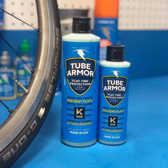 We’ve just rolled out our tubed tire sealant, Tube Armor! Engineered with Kevlar fibers to instantly seal most punctures, Tube Armor is the first choice in superior flat tire protection! Bottles come with integrated valve core removal tool and integrated installation straw for fast and easy setup. #tubearmor #committed2clean  #ridethelightning