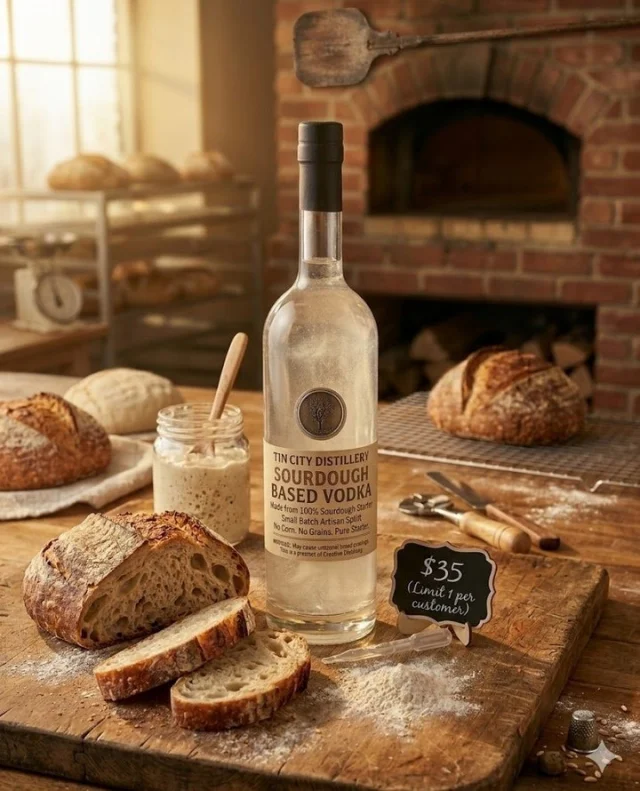 For all our sourdough-obsessed crew... the wait is over! 🍞🍸⁠
⁠
Introducing Sourdough Based Vodka. Small batch. Artisan. 100% fermented starter. At $35 a bottle, it’s the best thing! ⁠
⁠
APRIL FOOLS  BABY! 🎈 Hope you didn’t get your hopes up too high, but hey, at least our real vodka doesn't require a feeding schedule.