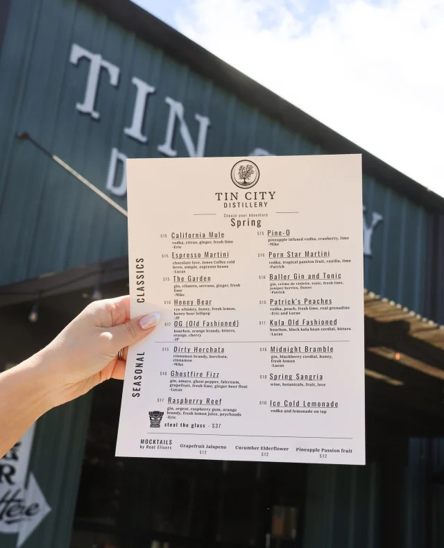 New spring menu is here! Come check it out, maybe order your favorite…and then try something new!⁠