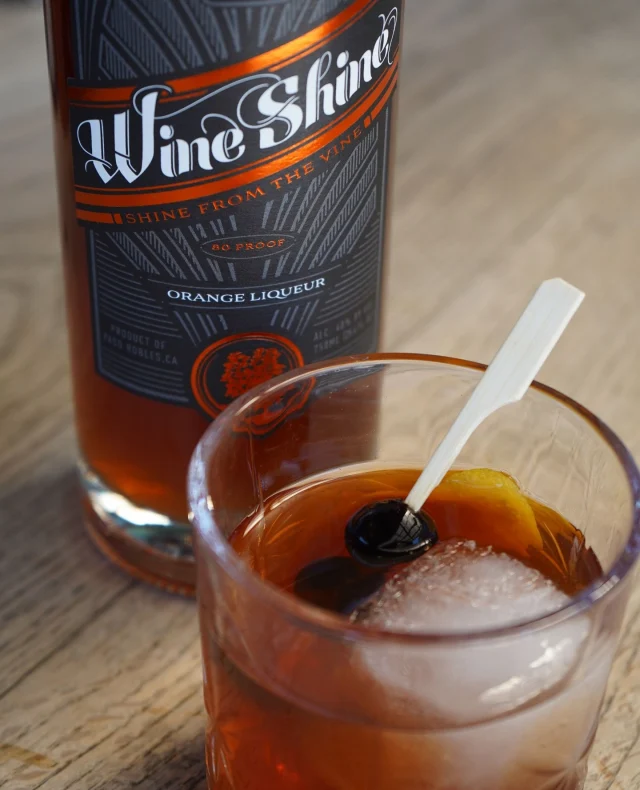 You might recognize a few names behind our Orange Liqueur: Booker, Denner, and Saxum. 🍊⁠
⁠
We use their wines to make brandy, then age it for two years in American oak. Patrick blends it with orange peels from California orchards and a little caramelized simple syrup.⁠
⁠
Every ingredient comes from California, and we make it right here in Paso.